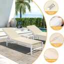 Outdoor Chaise Lounge Cushions for Patio, 72"x22"x3" Lounge Chair Cushions Set of 2, Waterproof Replacement Seat Cushions for Outdoor Furniture