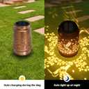Solar Lanterns Outdoor Waterproof, Hummingbird Decorations Garden Decor, Solar Lantern Outdoor Lamp, Decorative Garden,Yard,Patio,Lawn, Porch, Unique Birthday Gifts for Women, Mom,Grandma