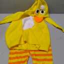Kids Yellow Duck Halloween Costume | Adorable Hooded Duck Tunic with Pants, and Booties for Dress-Up and Playtime (X-Small)