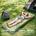 Camping Sleeping Pad, 4" Ultra-Thick Memory Foam Camping Mat with Built-in Electric Pump, 9.5 R-Value Insulated Self Inflating Air Mattress Sleeping Pads for Car Travel Tent Essentials, Single