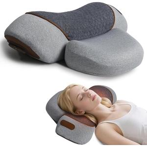 3in1 Neck Massager Pillow with Heating and Cervical Traction, Pillow Massage Neck Hump for Shoulder Pain, Ergonomic Shoulder Massage Pillows, Cervical Traction Suppor (with Instruction Manual)