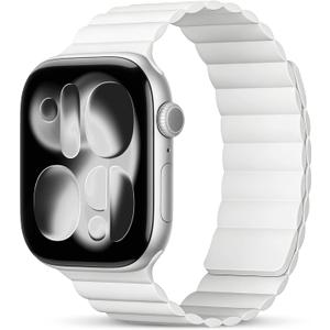 Magnetic Sport Bands for Apple Watch Band 40mm 38mm 41mm 42mm 44mm 45mm 46mm Women Men, Silicone Loop Strap Wristband for Apple Watch Ultra 3 2 1 Series 11 10 9 8 7 6 5 4 3 2 1 SE