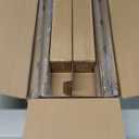 Wood Curtain Rods for Windows: 1 Inch Diameter Adjustable Drapery Rods 48" to 86", 2 Pack Heavy Duty Window Rod with Imitation Wood Grain Leaf Pattern Finials (Brown)