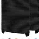 2Pcs Temporary Window Blinds Cordless, Self Adhesive Pleated Paper Blinds Window Shades Blackout Blinds for Windows Doors Non-Woven Fabric No Drill Blinds for Home Office Easy to Cut and Install