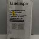 Linenspa Memory Foam Mattress Topper, Twin XL Size - 2 Inch Gel Infused Memory Foam - Plush Feel - Cooling and Pressure Relieving - CertiPUR Certified - Dorm Room Essentials
