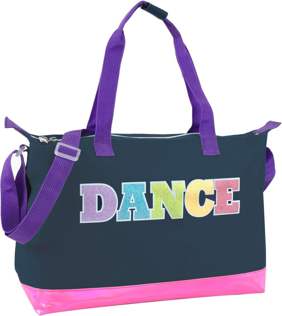 Garment Dance Shoulder Bags for Girls, Teen Dancers, Costumes, Boys | Holographic Glitter Dance Bag for Kids
