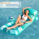 Jasonwell Inflatable Pool Float Adult - Pool Floaties Lounger Floats Floating Chair Raft with Adjustable Backrest Cup Holders Water Floaty Lake Lounge Tanning Floats Beach Party Toys for Adults