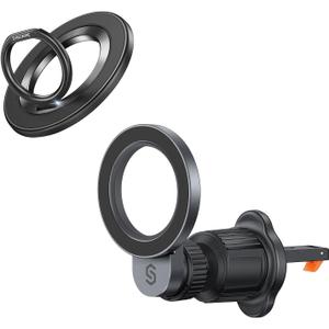SYNCWIRE Dual-Sided Magnetic Phone Ring Bundle with Magsafe Car Phone Mount