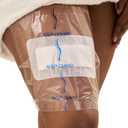 TIDI AquaGuard Sheet  10 x 12  Shower Protection Sheet  Self-Adhesive Moisture Barrier  Made Without Latex  Wound Cover For Showering  7 Sheets Per Package  Home Medical Supplies (50011-PKG)