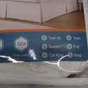 MIYE Pleated Waffle Weave Bed Skirt, Tailored Dust Ruffle 12 Inch Drop Easy Fit, Machine Washable (White, Full - 12" Drop)