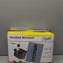 Homemate Electric Heated Blanket Twin Size - 62"x84" Heating Blanket Twin Size 1/2/4/6/8 Hours Auto-Off 10 Heat Level Over-Heat Protection Flannel Sherpa ETL Certification