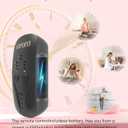 Red Light Photon Facial & Neck Mask with Remote Control, 7 Custom Modes with Infrared, Portable & Rechargeable with Timer for Home Use, 850nm Infrared & Red Light Masks, Black