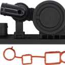 NewYall PCV Crankcase Vent Regulating Valve & Breather Gasket for Audi A3 A4 2006-2008 TT 2008-2009 TTS 2009-2015 Volkswagen Golf Jetta Passat 2006-2008 EOS 2007-2009