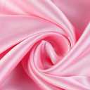 Semi Sheer Curtains Rod Pocket Light Filtering Faux Silk Texture W52 X L95 (MR2) (1, Baby Pink)