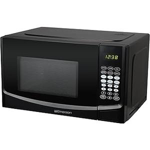 Emerson MW9255B, 0.9 CU. FT. 900 Watt, Touch Control, Black Microwave Oven