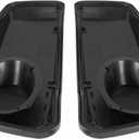 Vivid Black 6x9 Speaker Lids CVO Style For Harley 2014-Later Touring Saddlebags Road King, Road Glide, Street Glide, Ultra Limited, Electra Glide Standard