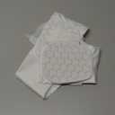 COOLOMG Padded Arm Sleeves Compression Elbow Pads for Volleyball Basketball Football Youth Kids Adult (X-Small, New White)