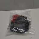 Womens Sexy Long Sleeve Bow Square Neck Baby Tees Contrast Trim Basic Crop Tops (Medium, Black Red)