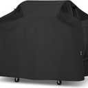 Unicook Grill Cover 70 Inch for Outdoor Grill, Large BBQ Cover with Side Handles and Air Vents, Heavy Duty Waterproof, Fade Resistant, Compatible with Weber Charbroil Nexgrill Kenmore BBQs, Black