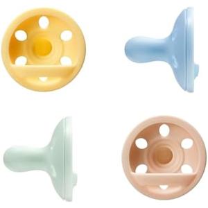 Tommee Tippee Breast-Like Pacifier, Lightweight, One-piece Silicone Design, Symmetrical Nipple, 0-6m, 3 Pack
