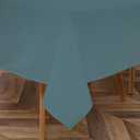 Majestic Giftware PVC Faux Leather Rectangle Tablecloths | (TCE14-54108) Light Green Waterproof & Spill Proof Dining Table Cover | Decorative Washable Tablecloth for Home, Kitchen, Party (54X108) (E14-teal)