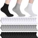 Bulk Socks 60 Pairs Thin Crew Socks for Men & Women - Pack of Sock with Moisture-Wicking Technology - Breathable Sport Casual Sock in Bulk Pack (One Size)