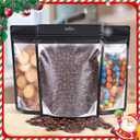 Resealable Bags, Mylar Bags Smell Proof Bags with Clear Window,Packaging Bags for Storage Coffee Beans, Cookie, Lipstick, Candy150 Pieces 6"x9"&4"x6"