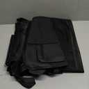 Car Backseat Organizer with Table Tray(2-Pack) 9 Storage Pockets Backseat Car Organizer and storage with Tablet Holder, Kick Mats Back Seat Cover for Kids family Road Trip Essentials Travel (Black)