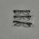 BLS Businessman Rectangular Reading Glasses - Professional Durable Readers - Blue-Light Blocking Lenses 1.0
