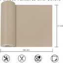 OcePor Self Adhesive Leather Repair Patch, 17 x 160 inch Leather Repair Tape, Leather Patches for Furniture, Vinyl Leather Repair Kit for Couches, Boat Seats, Furniture, Cars(Ivory Gray)