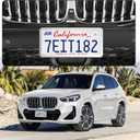 LivTee Chrome License Plate Frames, 4 Holes Stainless Steel License Plate Covers, 2PCS Car License Plate Holder, Automotive Accessories, Slim Design with Bolt and Gasket Cover for US Cars(Silver)
