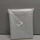 Riyidecor PEVA Thin Clear Shower Curtain LinerWeighted MagnetPlastic Holographic Glitter Star Premium Lighweight Water Repellent Rust Proof Grommet for Bathroom Waterproof 12 Pack Hooks 72Wx72H Inch (01magnet)