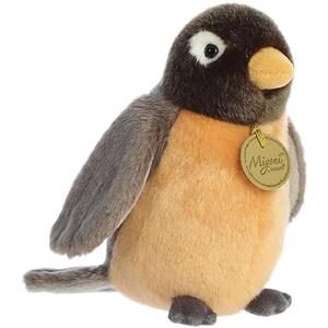 Aurora Realistic Miyoni Robin Stuffed Animal - Lifelike Details Make a Cherished Companion - Perfect for Decorating Bedrooms or Classrooms - Black 6 Inches