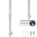 2-Be-Best Projector Mount Longer Length 15-31in / 40-80cm Projector Ceiling Mount 360 Rotatable Drop Ceiling Projectors Mounts Adjustable High Profile Projectors Bracket Silver