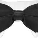Cat Tuxedo, KOOLMOX Black Cat Bow Tie Sewed with Handcrafted Adjustable White Collar for Formal Pet, Male Cat Collar for Small Puppy Boy Dog Collars Cats Wedding Outfit Birthday Gift Dog Bows
