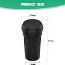 Car Trash Can with Lid, Mini Leakproof Vehicles Garbage Bin for Cup Holder, Multipurpose Automotive Interior Trash Organizers Storage Accessories, Universal for Truck Sedan SUV