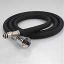 Kitchen Sink Pull Down Faucet Hose Replacement - 59-inch Nylon Hose, Black