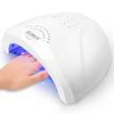 SUNUV UV LED Nail Lamp, Gel Light for Nail Polish UV Dryer with 3 Timers SUNone White (A-White)