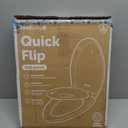 Jool Baby Quick Flip Toilet Seat with Built-in Potty & Splash Guard for Toddler Training, Slow Close (Elongated)