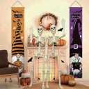 2 x CAMIRUS 2PACK 36" Skeleton Halloween Decorations, 3ft Life Full Size Skeleton with Realistic Posable Movable Joints for Halloween Haunted Houses, Lawn, Graveyard