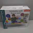 Infantino Foldable Soft Foam Play Mat, 57" Baby Mat for Floor Time, Lightweight, Easy to Store, Wipeable, Multicolor