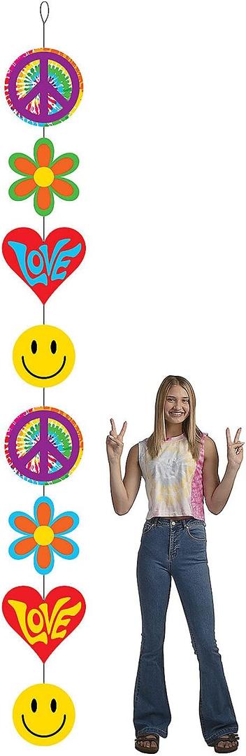 60's Icons Hanging Decorations - Party Decor - 2 Pieces