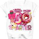 Boys Girls 100 Days of School Shirt Kids Happy 100th Day of School T-Shirts Toddler Graphic Tee Tops 2026 (3T-10T) (White)