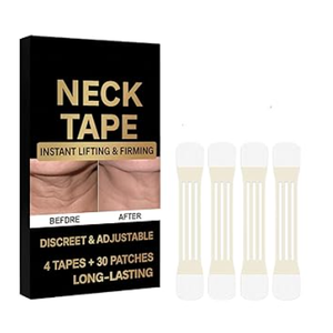 Neck Tape Lifting Invisible - Instant Lift, 4 Tapes and 30 Patches