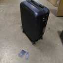 LIGHT FLIGHT Expandable 20" Carry On Luggage 22x14x9, TSA Lock, Dark Blue