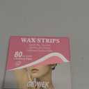 80PCS Wax Strips for Hair Removal, Waxing Kit for Women, Eyebrow Wax Strips & Facial Hair Removal, Sensitive Skin Friendly, Multi-Use on Face, Legs, Bikini Area, Long-Lasting Smoothness