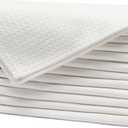 Viraelive White Cotton Cloth Napkins Set of 12, 17"x17"