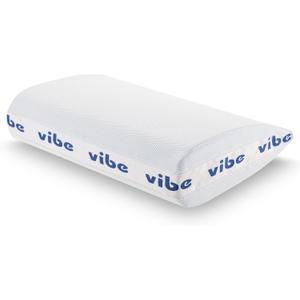 Vibe Smart Edge Multi-Position Gel Infused Memory Foam Pillow, Standard, White