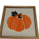Holiday Home 11.8 in Wood Wall Sign Pumpkin