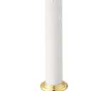 Battery Operated Candles with Flickering Flame 1 Tier LED Window Candle 10.5 Inch Hight with Automatically Timer 8 Hours On/16 Hours Off, Gold Shine for Xmas Festival